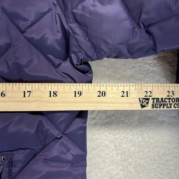 GUESS Quilted Down Puffer Jacket Womens Small Purple Coat Winter Mountains - Picture 6 of 9